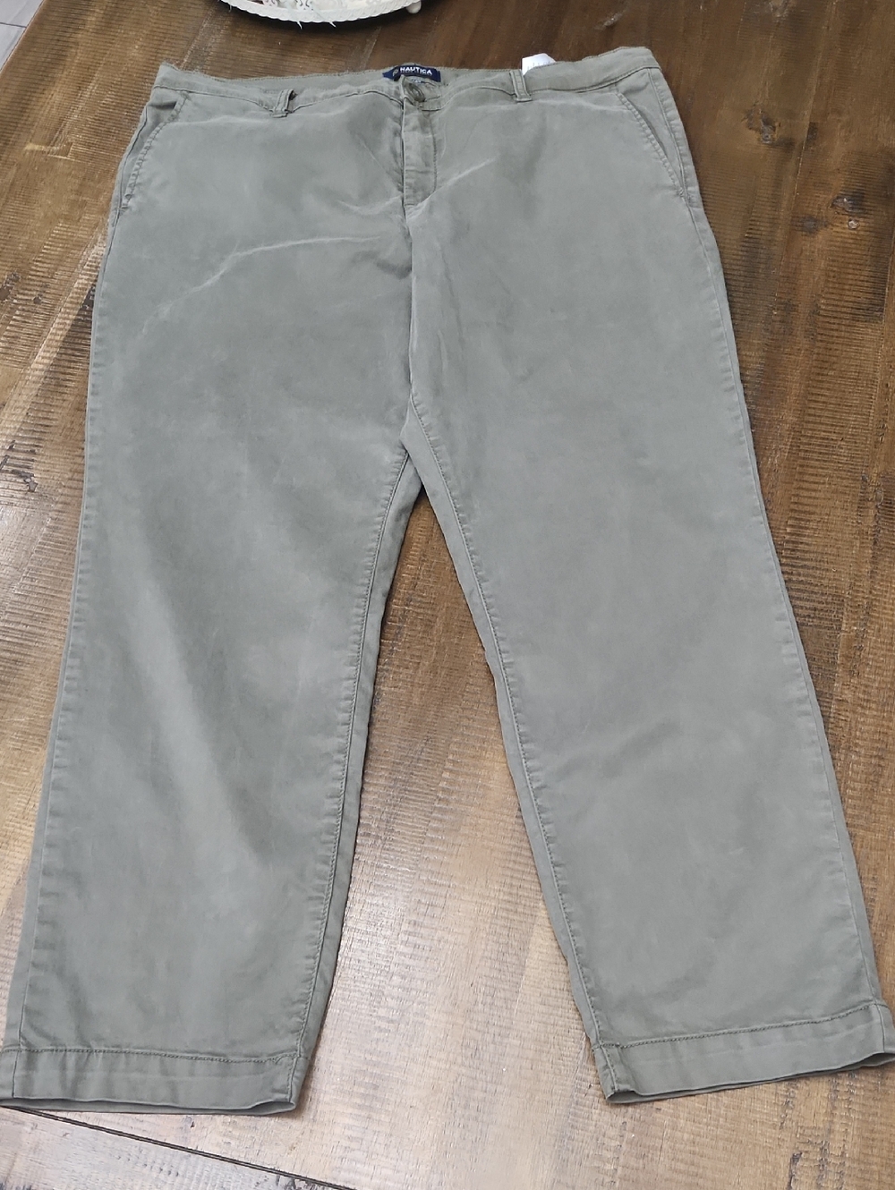 NAUTICA Tencel Ankle Trouser Olive Womens Sz 14/34